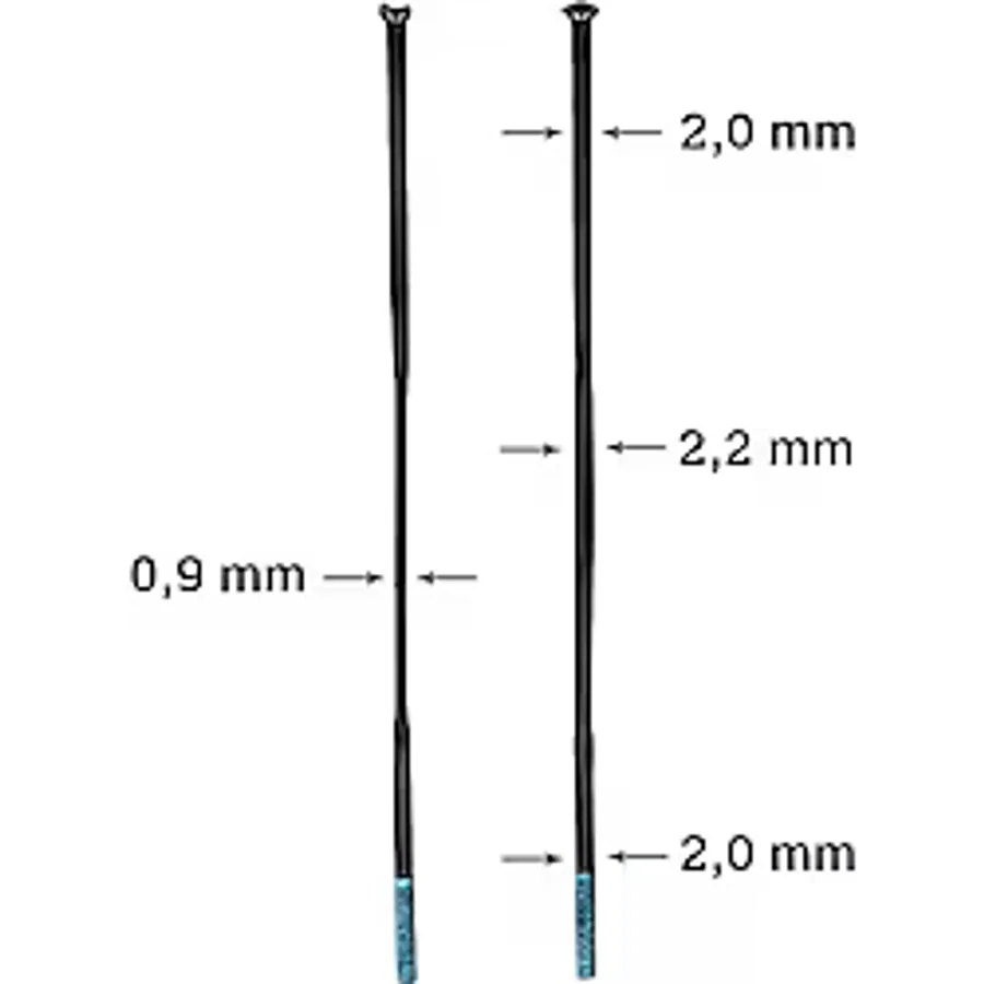 Shimano Dura Ace WH-R9270-C36 Jant Seti için jant teli 285mm