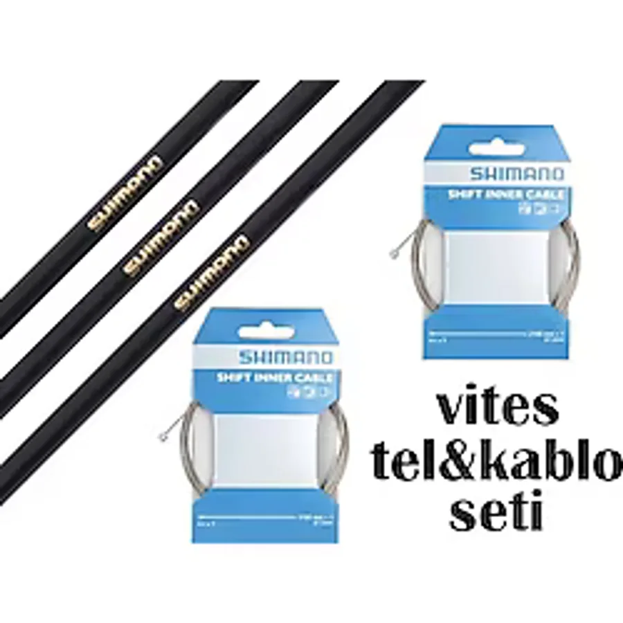 Shimano Vites Teli ve Shimano Kablo Set Takım Orijinal