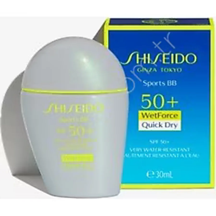 Shiseido Sports BB SPF 50+ Renkli BB Krem 30 ml - Tüm Cilt Tipleri için, WetForce ve Quick Dry Teknolojili, Suya Dayanıklı