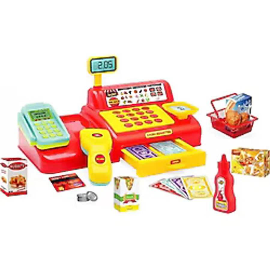 Shop-joy Süper Market Yazar Kasası 43 Parça Eğitici Yazar Kasa Oy