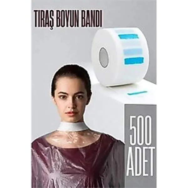 Shopwave Kuaför Tıraş Boyun Bandı - Berber Boyun Bandı Tek Kullanımlık Boyun Bandı 500 Adet 721617
