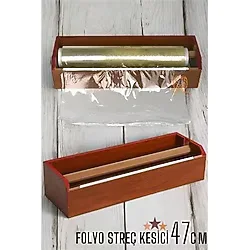 Shopwave Streç Film Kesici Ahşap Streçlik Folyo Ve Streç Film Kesici 47 Cm