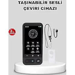 Shopwave Taşınabilir Akıllı Sesli Çeviri Cihazı - 139 Dil Desteği, Dokunmatik Ekran