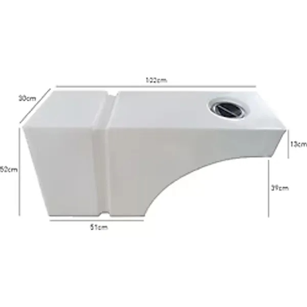 Shuıvan Karavan Su Deposu 100 Litre 102X30X52CM Teker Üstü Uyumlu