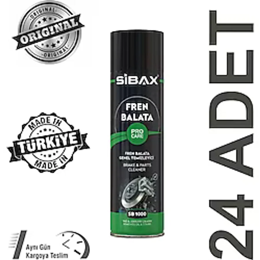 Sibax Fren Balata Temizleyici Sprey 24 x 500 ML