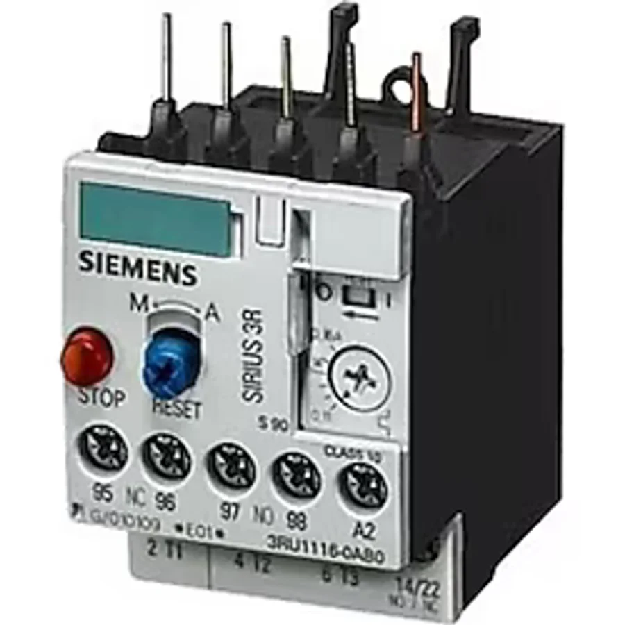 Siemens 3ru1116 1eb0 Sirius Termik Röle Faz Korumalı 60oc Pano İçi Sıcaklığa Uygun El Otomatik Konumlu 1