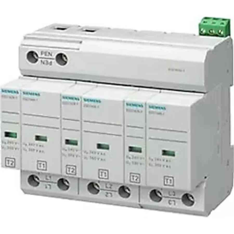 Siemens 5Sd7443 1 B Ve C Sınıfı 3 Kutuplu Tn C Sistemleri İçin Kombine Parafudr