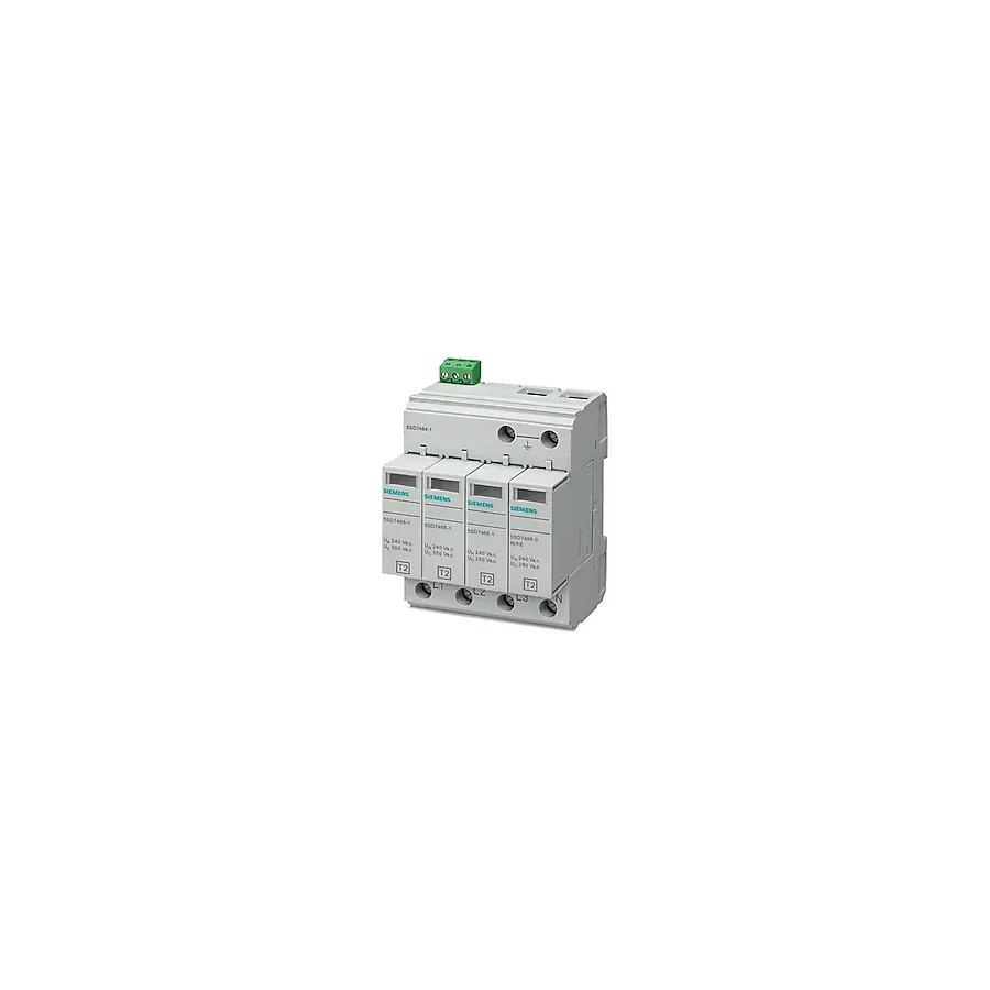 Siemens 5SD7464-1 C Sınıfı 4 Kutuplu Enversör Kontaklı Tt Ve Tn-S Sistemleri İçin 3+1 Devreli Parafudr