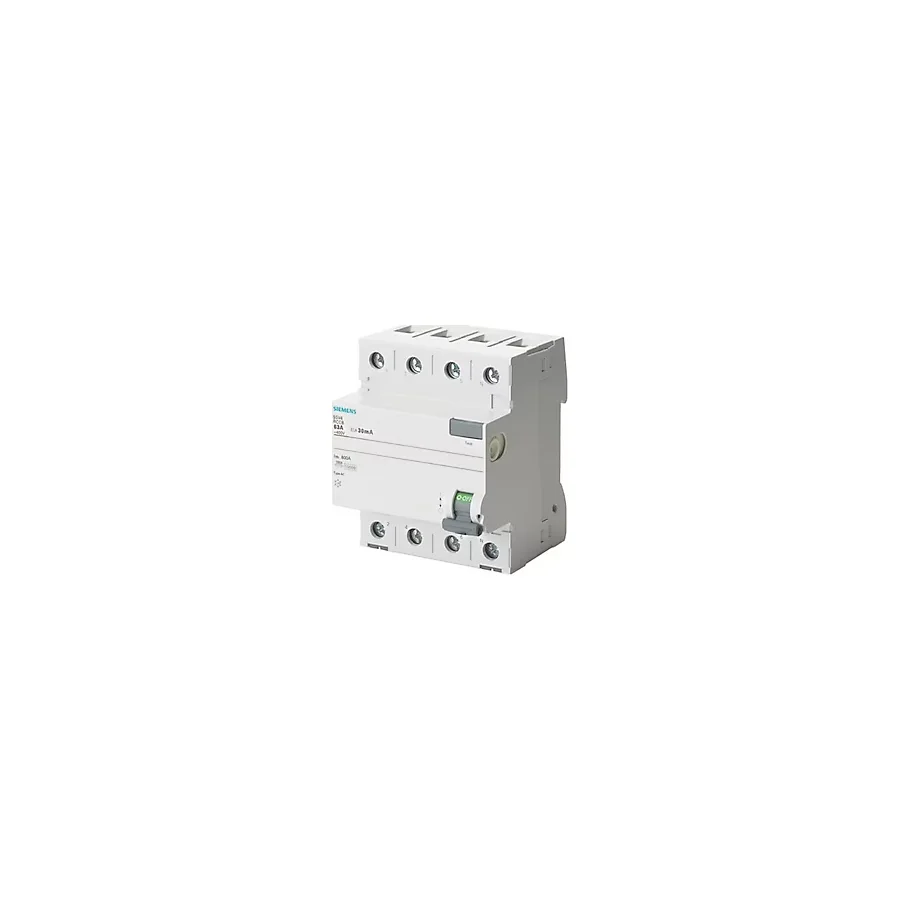 Siemens 5SV4344-0 4x40 A 400 V 30 mA AC Tipi Kaçak Akım Rölesi