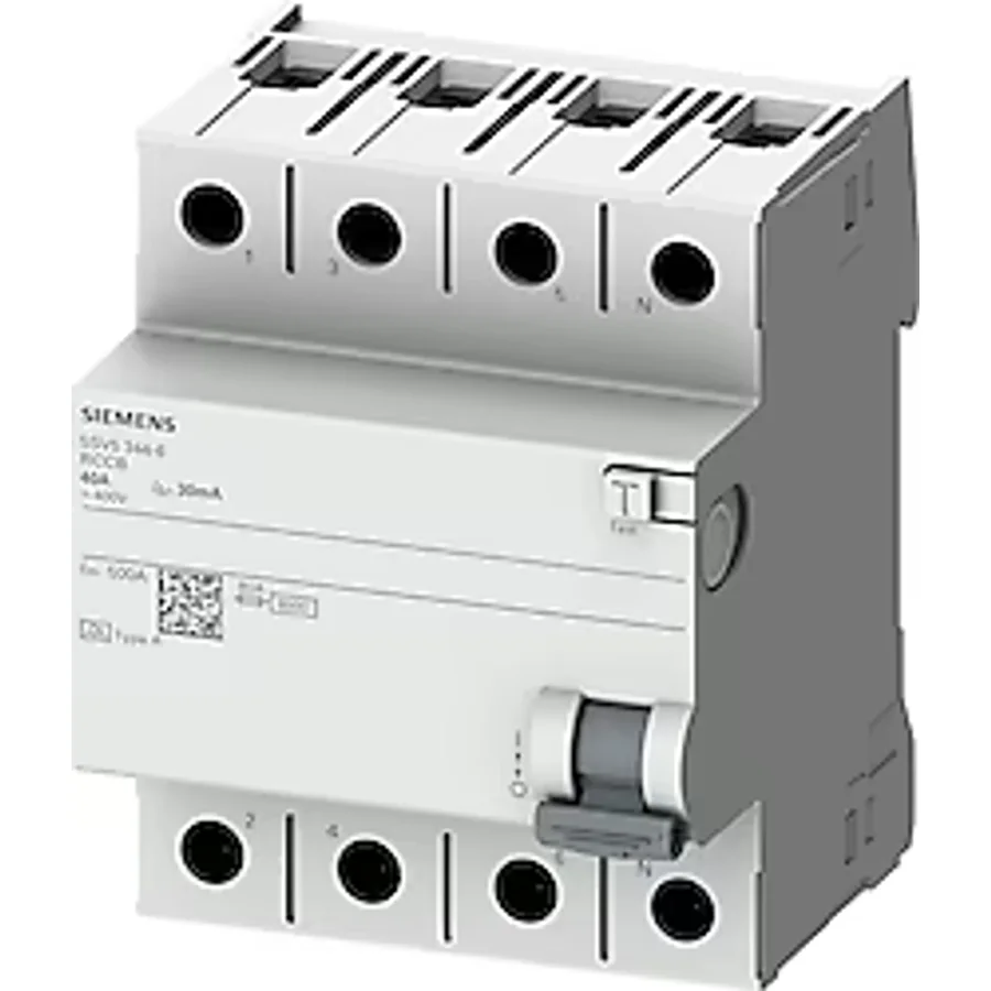 Siemens 5SV5344-6 4x40 A 400 V 30 mA A Tipi Kaçak Akım Rölesi