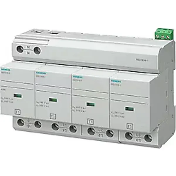Siemens B/C Sınıfı 4 Kutup Tt ve Tn-S Parafudr 5SD7444-1
