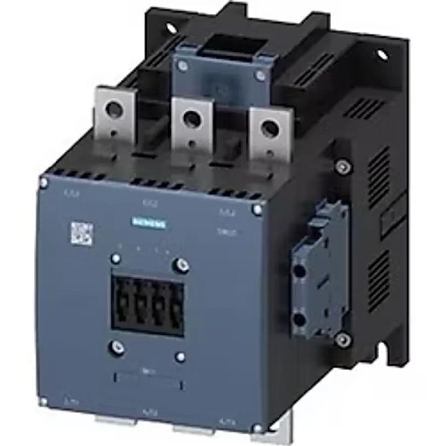 Siemens Sirius Kontaktör 3RT1076-6AF36 250kW 500A 400VAC 110-127VDC 2NO+2NC Vida Bağlantılı 3 Kutuplu AC-3E/AC3