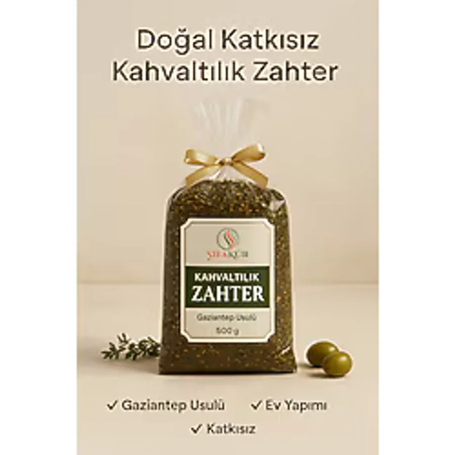 ŞİFAKÜR BİTKİSEL SAĞLIK ÜRÜNLERİ Şifakür Kahvaltılık Zahter Gaziantep Usulü Ev Yapımı Doğal Baharat 500g