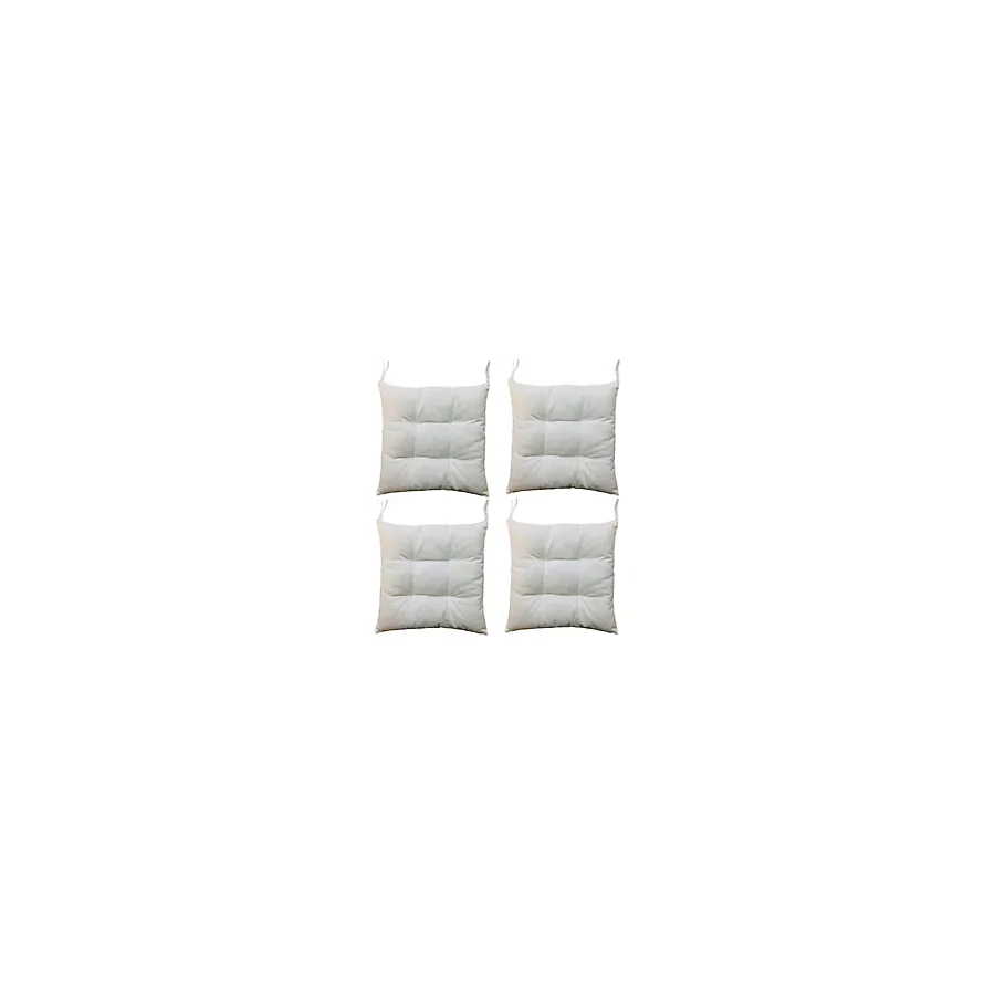Sıfır312 40X40 Tabure Minderi - Puf Minder 4 Adet - 40 x 40 cm - Krem