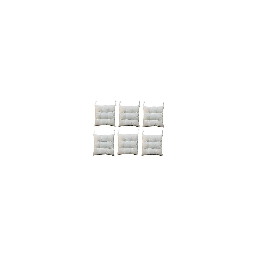 Sıfır312 40X40 Tabure Minderi - Puf Minder 6 Adet - 40 x 40 cm - Sarı