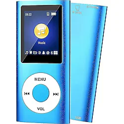 SIGHTZER Digital Renkli Ekranlı Mp3-mp4 Çalar Hafıza Kartı Girişli Metal (mavi)