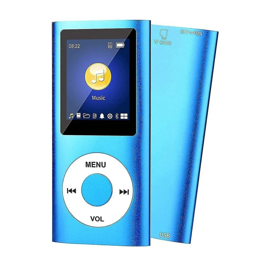 SIGHTZER Digital Renkli Ekranlı Mp3-mp4 Çalar Hafıza Kartı Girişli Metal (mavi)