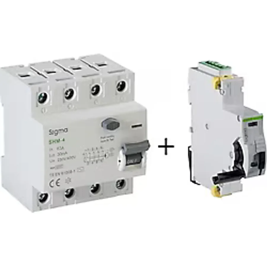 Sigma Elektrik SCRC03 Otomatik Yeniden Kurma Ünitesi + 4X63 30MA Kaçak Akım Rölesi