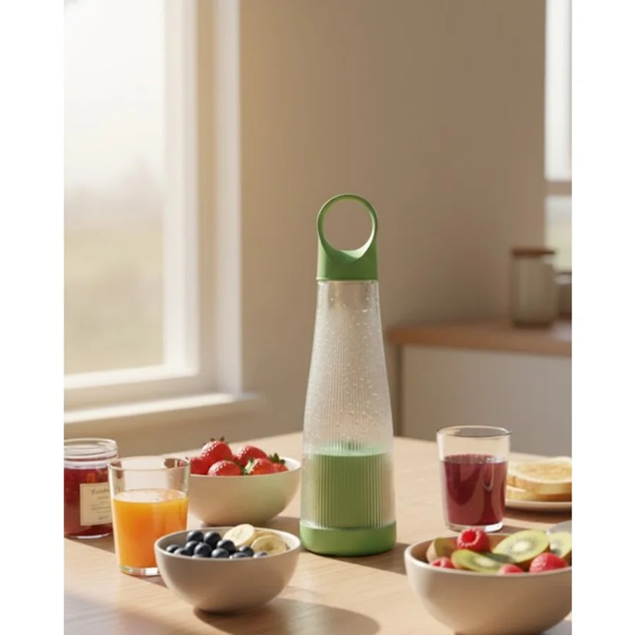 SiHako Günlük Smoothie ve Shake İçin USB Şarjlı Taşınabilir Blender - Ahşap