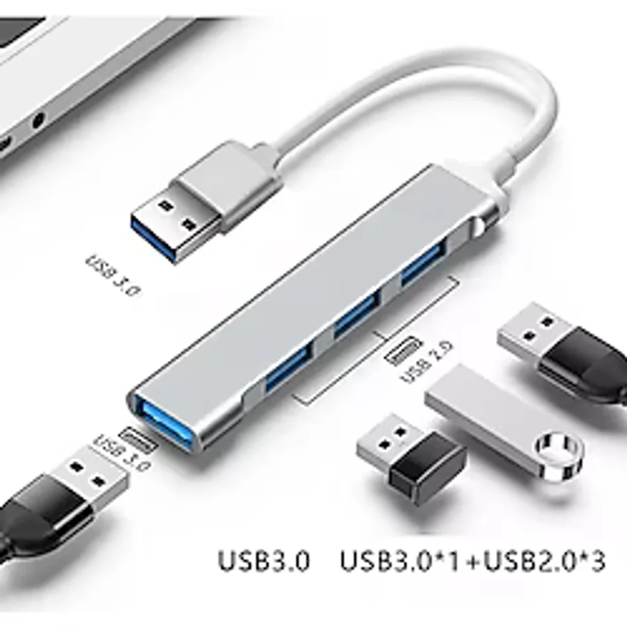 silabor 4 Port Usb 3.0 Hub Çevirici Çoğaltıcı Çoklayıcı Çoklama 4 Portlu Usb 3.0 Hub Çoklayıcı