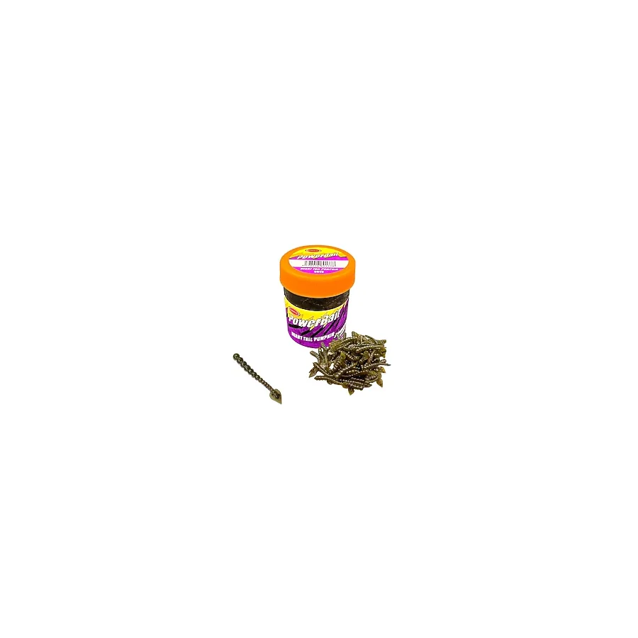 Silikon Kurt Balık Yemi - Kokulu - H Tail - Kahve - Power Bait (9958)
