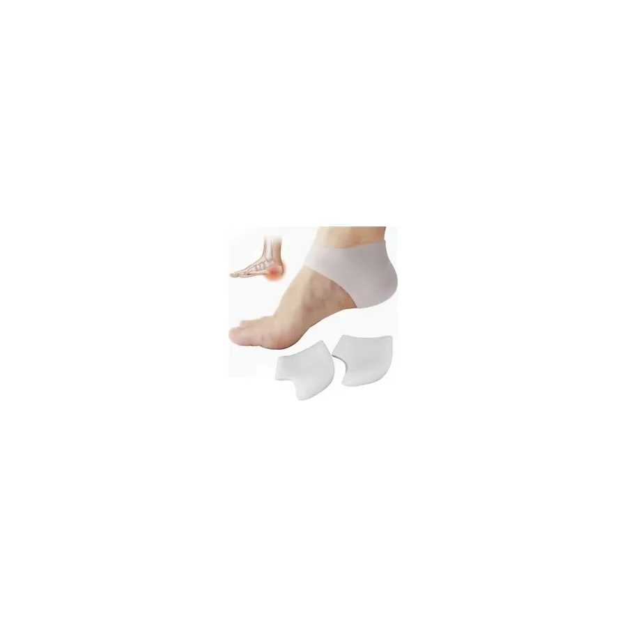 Silikon Topuk Gömleği Dikeni Bunyon Catlak Koruyucu Bandaj Ortopedik Ayak Destek Çorabı