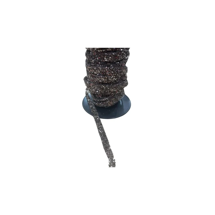 Silikonlu Yapıştırma Taş Şerit 2 cm Siyah 10 Metre