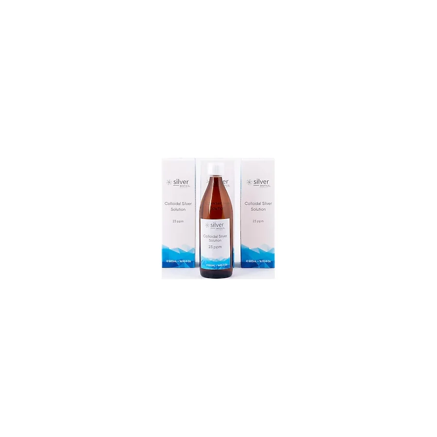 silverBIOTICS 23ppm 500ml 3lü Set Kolloidal Gümüş Suyu