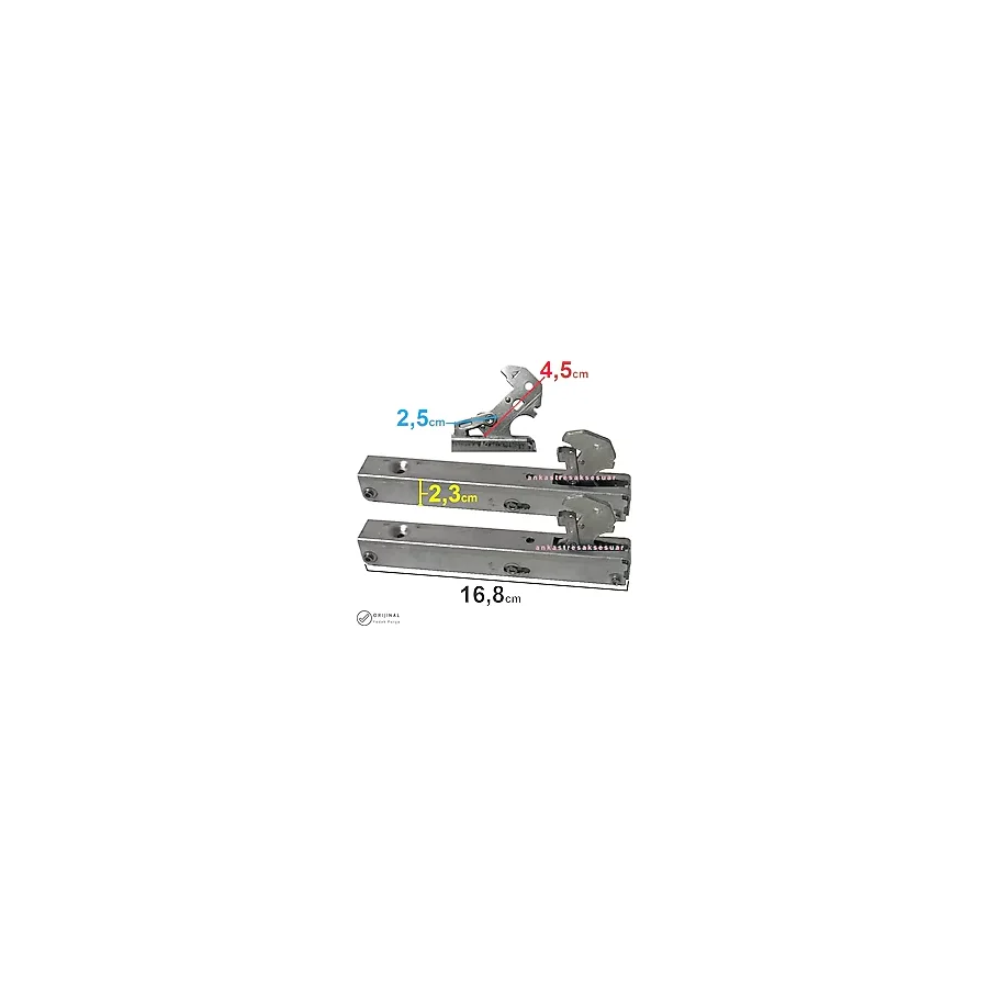 Silverline KS200I 6F DIJITAL (1060830211003) Fırın Menteşe 1 Takım 2 Adet İkili Bir Çift Kapak Menteşesi
