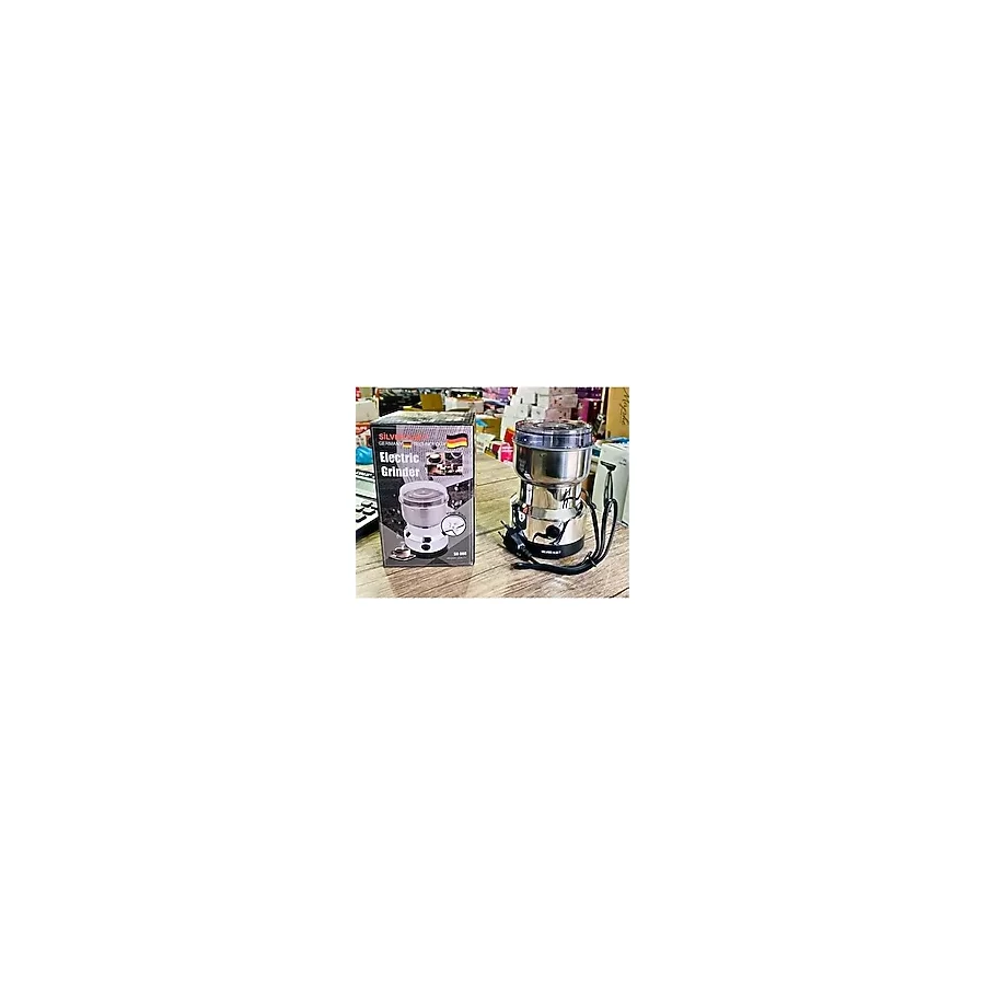 Silvermax 350W Profesyonel Kahve Öğütücü Alman Teknolojisi Dayanıklı Yapı ile Kaya Tuzu Hurma Çekirdeği Iğde Çekirdeği