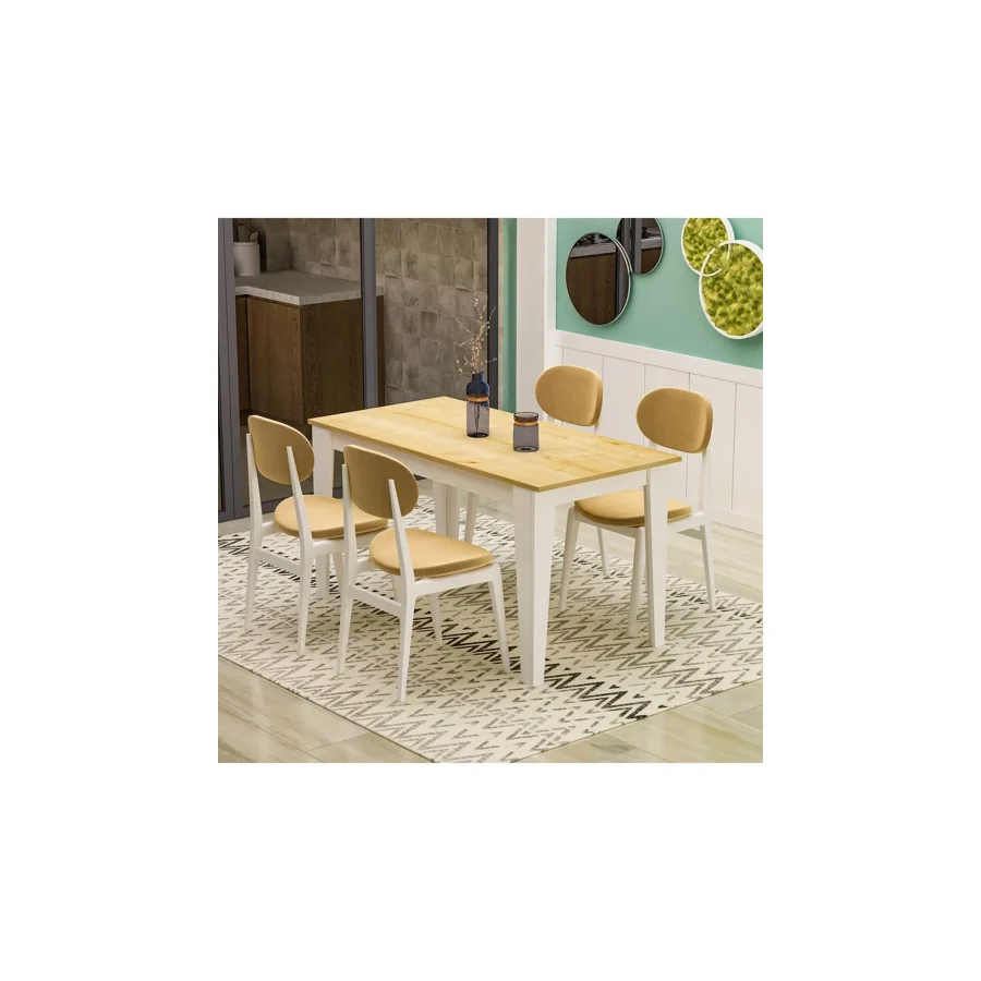 Şimal Yemek Masası 120x72 (Sandalye ve Aksesuarlar Dahil Değildir)