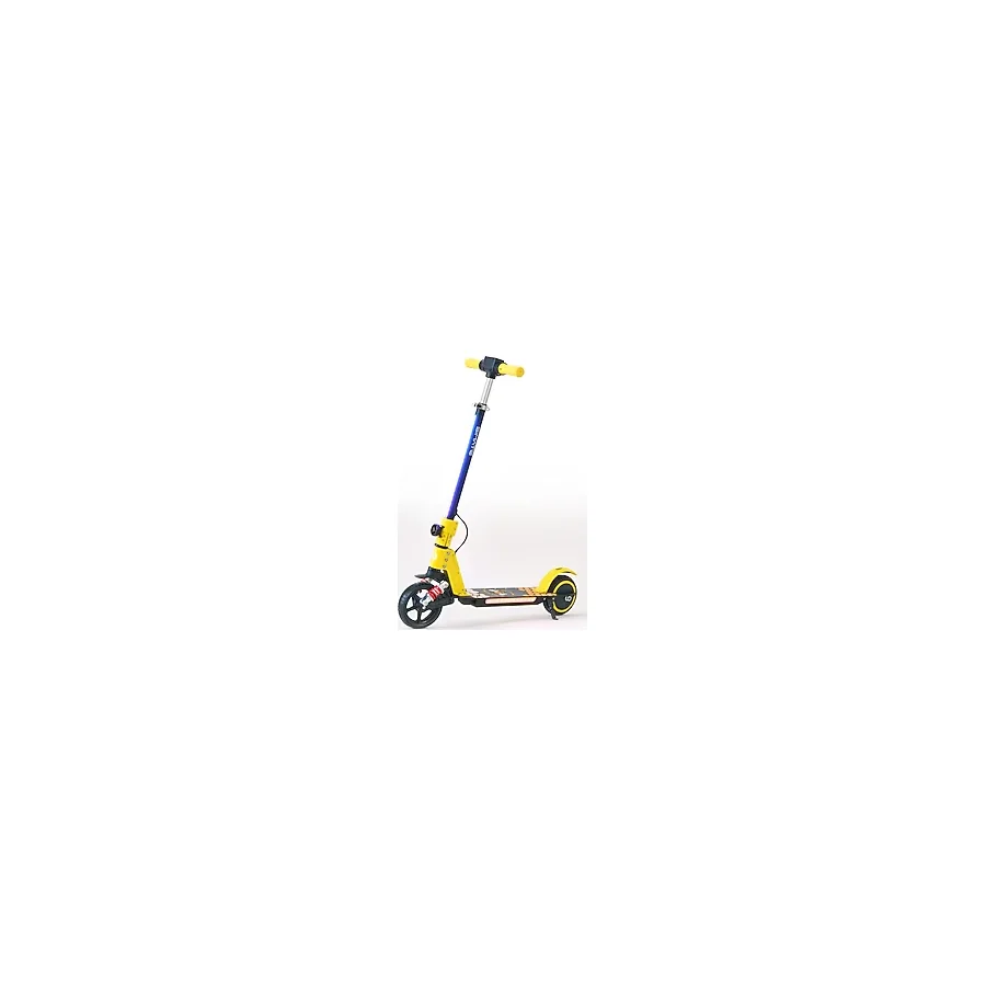 SIMATE YENİ Elektrikli Çocuk Scooter 130W 3 Kademe Hız Ayarlanabilir Gidon Uzun Menzil Koruma Seti Hediye 2026 - Sarı