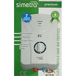 Simetra Premium Ani Su Isıtıcı 8 Emniyetli Elektrikli Şofben SMT120095