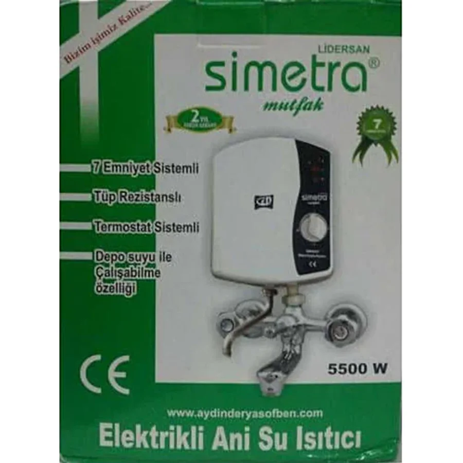 Simetra Premium Mutfak Tipi Ani Su Isıtıcı