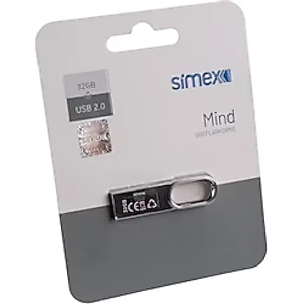 Simex 32 GB Metal USB Flash Bellek Telefon Araba PC Hoparlör Uyumlu Güvenli Veri Depolama Data Transfer Memory Hafıza