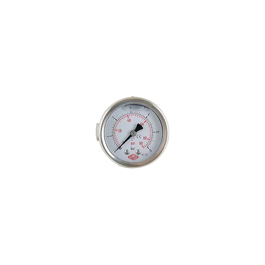 SİMGA Çap Ø100 mm Pano Tip Gliserinli Manometre 0-2.5 bar