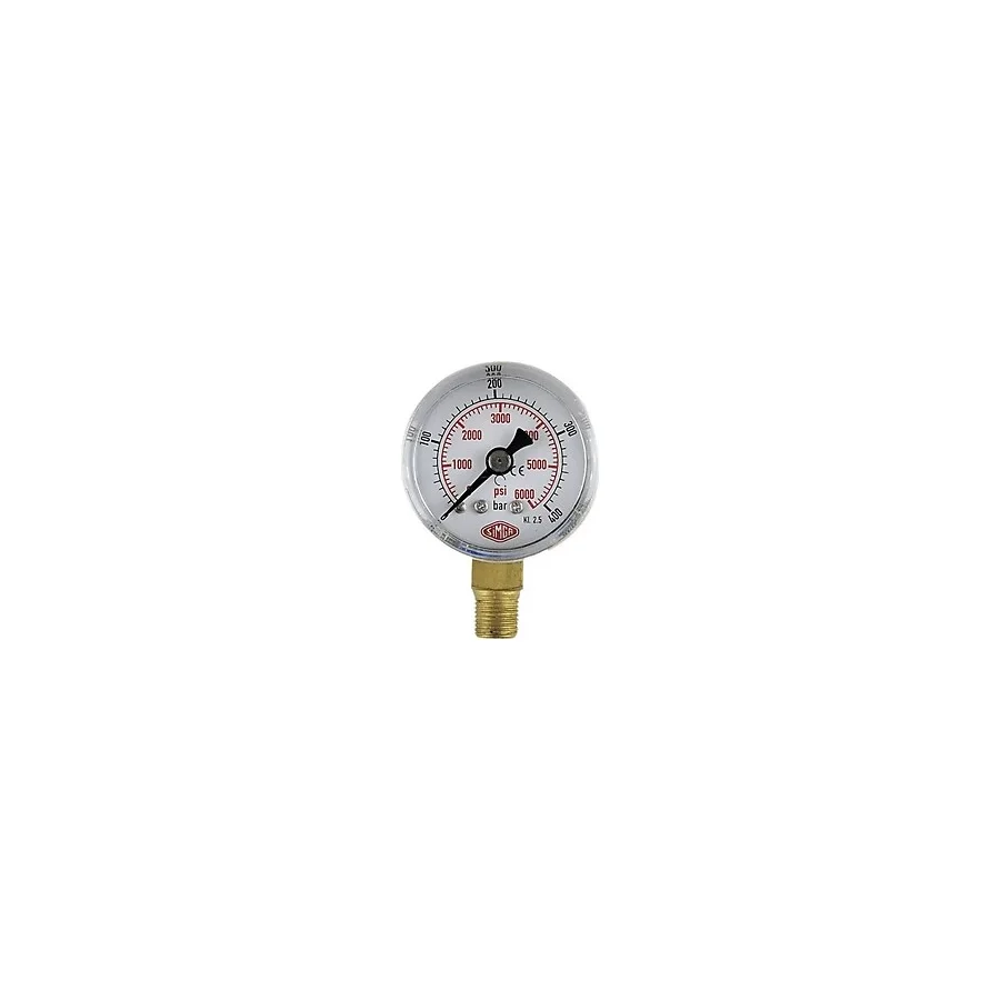 Simga Çap Ø40 mm Alttan Bağlantılı Kuru Tip Manometre - 0-4 bar