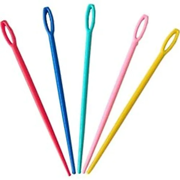Simisso Plastik Yün Iğnesi 9 Cm 6 Adet