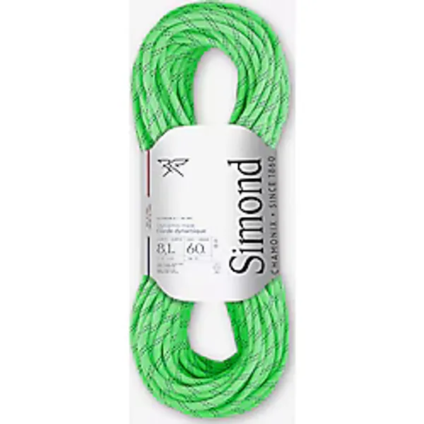 Simond Tırmanış Ve Dağcılık Çift Ip - 8,1 Mm X 60 M - Yeşil - Rappel Alpinism Decathlon