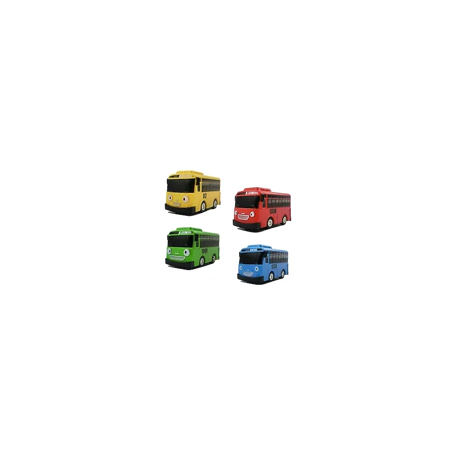 Şimşek Toys Tayo Oyuncak Otobüs Çek Bırak Seti 4lü - 103