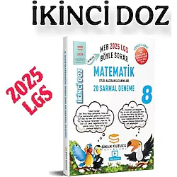 Sinan Kuzucu Yayınları 8. Sınıf LGS Matematik İkinci Doz Sarmal Branş Denemeleri
