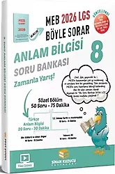 Sinan Kuzucu Yayınları 8. Sınıf LGS Meb Böyle Sorar Anlam Bilgisi Soru Bankası 2026