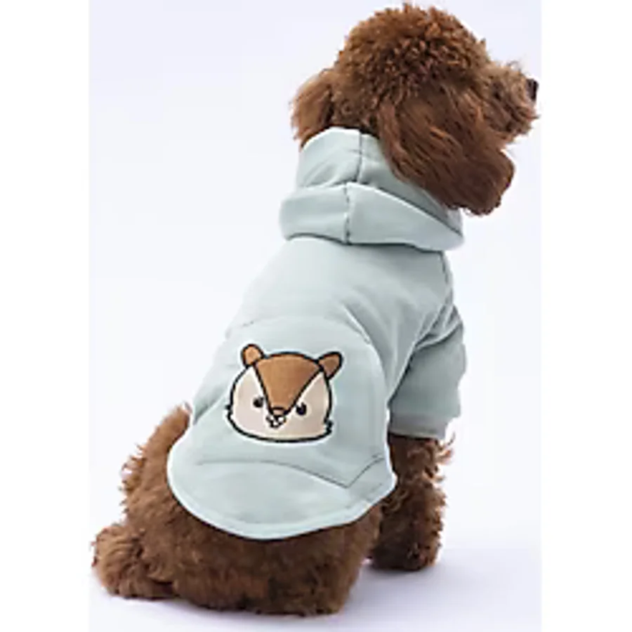 Sincap Kanguru Cepli Hoodie Kedi-köpek Hoodie- Sweatshirt Kedi Köpek Kıyafeti yesil