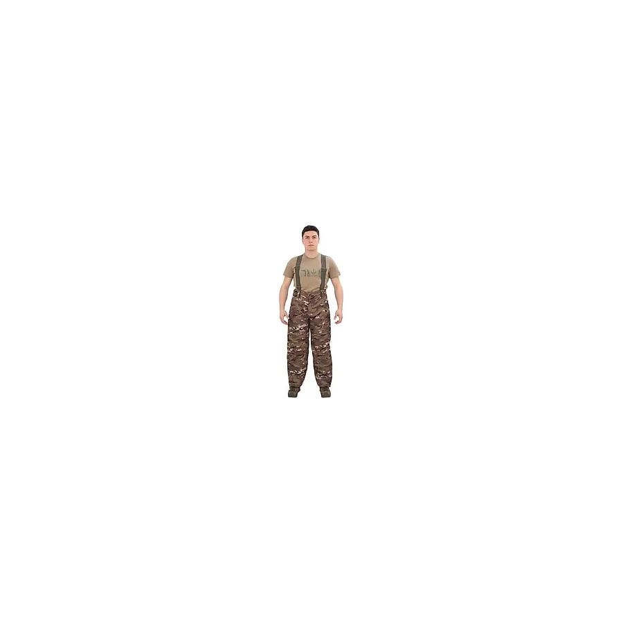 Single Sword Outdoor Softshell Su Geçirmez Kışlık Erkek Av Kıyafeti (Salopet Askılı), Kamuflaj Renk