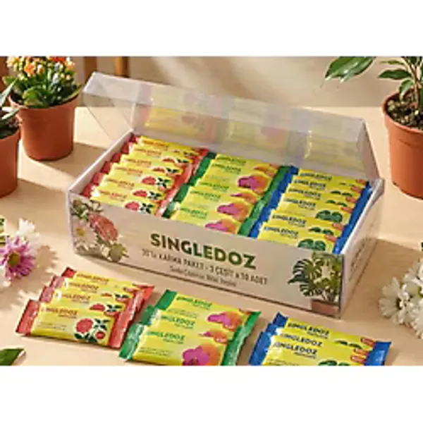 Singledoz Suda Kolay Çözünür Pratik Çiçek Sebze ve Bitki Besini 30'lu Süper Avantaj Paket