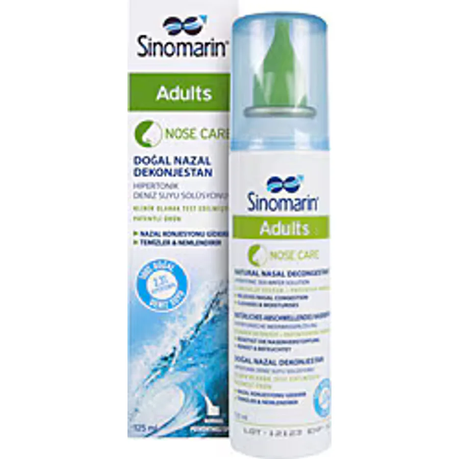 Sinomarin Adults Yetişkin Hipertonik Deniz Suyu 125 ml Burun Spreyi