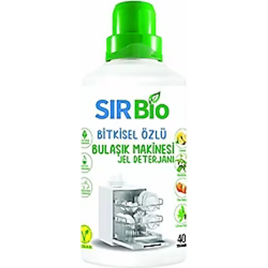 Sır Bio Bitki Özlü Bulaşık Makinesi Jel Deterjanı 40 Yıkama 1 lt