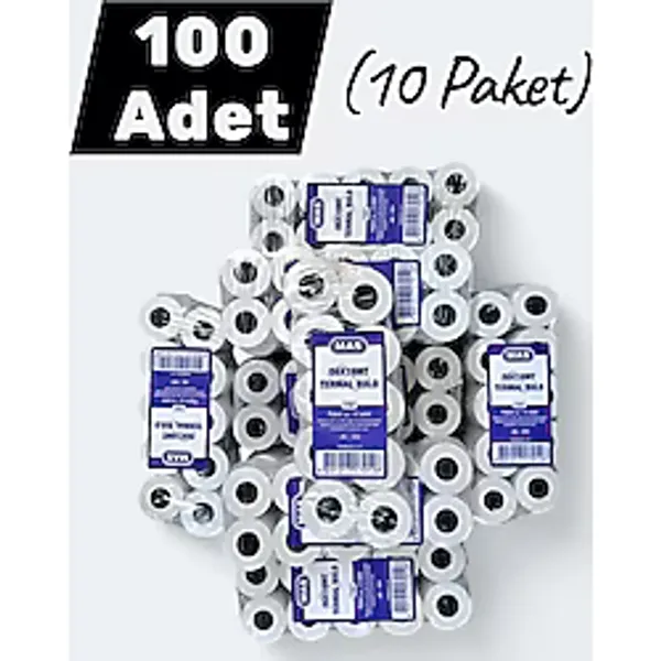Sırımsı Mas 56x16 Termal Rulo Yazar Kasa Pos Kağıdı 16 Metre 100 Adet (10 Paket)