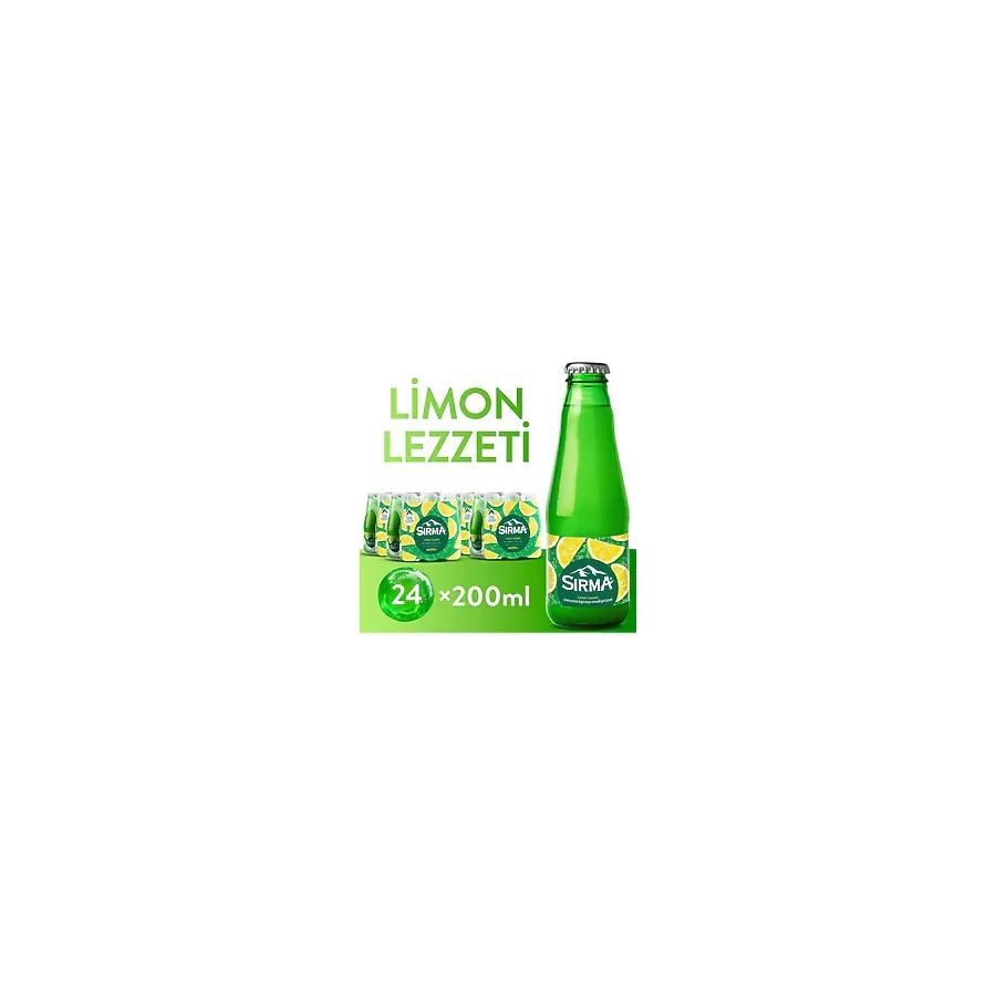 Sırma C Vitaminli Limon Aromalı Doğal Maden Suyu 200 ML X 24 Adet