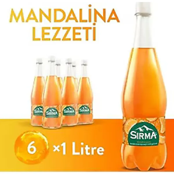 Sırma C Vitaminli Mandalina Doğal Maden Suyu 6x1 lt